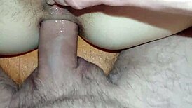 Teen couple films homemade anal doggystyle close-up