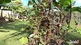 Behind the scenes with Amaya Takayo and Sandro Lima in public cumshot scene