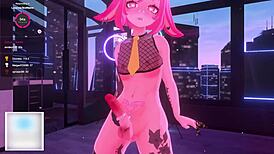 bunny vtuber dominates you with futa cock