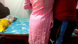 Having fun with the neighbor in a homemade video