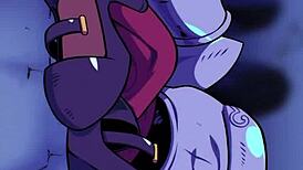 vampire girl sucking cum in hentai anime