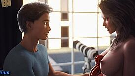 Wife And Stepmother Play Intense Game In Scene 262!