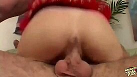 Hillary Scott gulps cum after anal threesome, clothes ripped in doggystyle 😋