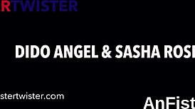 these feisty lesbians fisting tight pussies and anals like crazy