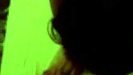 Asian milf sucks boyfriend's cock, gets creampie blowjob, and cumshot while husband films the amateur action.