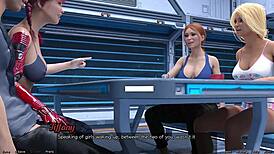 Public humiliation in a cartoon porn called Stranded in space 38