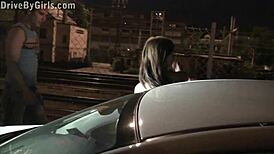 Alexis Crystal Gives Blowjobs Through Car Window In Public?