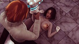 3d anime hentai uncensored sfm features fast sex with big tits and ass on a space station