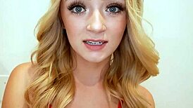 Filming my hot blonde wife Maria Kazi taking her first bbc!