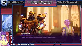 Anime Girl Shows Big Tits in Game