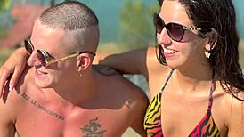 damn, bi threesome with married couple and stranger rocks