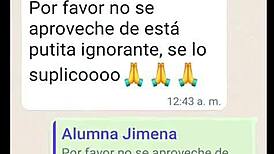 College girl begs to improve her grades part 2