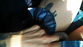 Yo, you gotta see this colegiala flashing panties on the bus. Wild transsexual vibe!