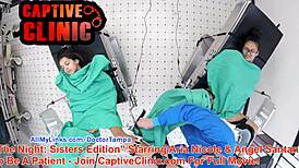 Damn, Aria Nicole naked behind the scenes at hospital setup!