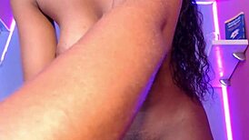 Watch this latina solo with dildo and toys on webcam?