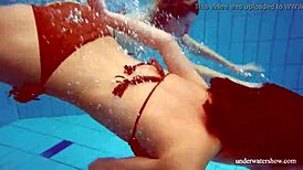 marusia and melisa darkova ripping clothes underwater on the beach 😍