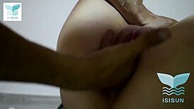 Watch this blonde squirt for her lover!