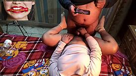 Hot homemade video of an Indian bhabhi in action