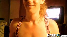 Busty Wife Gives Handjob To Husband In Homemade Scene