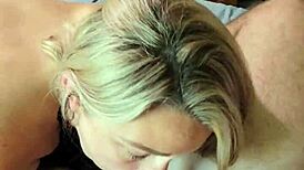 Dirty talking hotwife receives a facial after getting her pussy pounded.