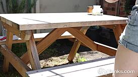 yanks anne melbourne hits awesome outdoor orgasm with vibrator