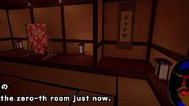 Playing 7 room trial with machine translated subtitles, silent v ghost in crossdressing hentai 😊
