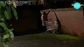 cracky showing off in her natural spot