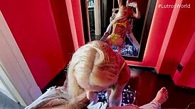 sasha beart cum slut sloppy big cock pov deepthroat blowjob before anal