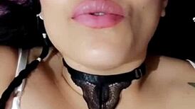 bluee shows face of pleasure while masturbating for you, beautiful exhibitionist