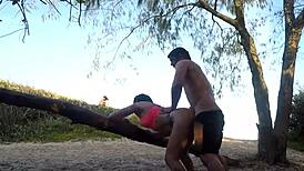 African Babe Fucks Publicly On Beach For Car Help - Sumaya Ganesha!