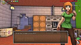 some hot underwear in hornycraft game with big ass