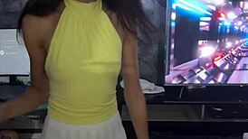 unfaithful wife fucks strangers at party while cuckold watches