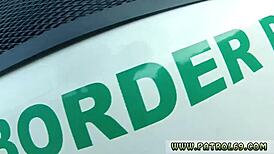 Hey, watch this busty latina alejandra leon in uniform getting fucked outdoors by police