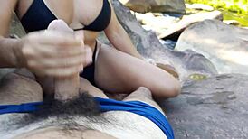 i almost got caught fucking my mother-in-law outdoors with a cumshot