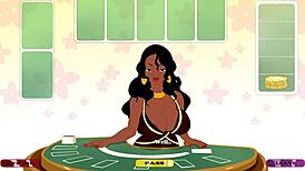 Milftoon drama unfolds as ebony Mrs. Laticia takes it hard in her rear