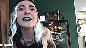 Lou Nesbit And Lia Louise In Exhibitionism Challenge With Dirty Talk