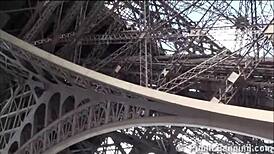 Extreme Public Sex Threesome by Eiffel Tower in Paris France