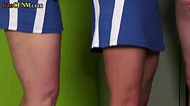 Cheerleader Handjob In Locker Room By Femdom