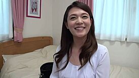 japanese cute busty milf seduces in bedroom. her natural curves steal the show.