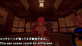 Playing 7 room trial with machine translated subtitles, silent v ghost in crossdressing hentai 😊