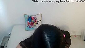 First-Time Latina Ass Play with Stepdaddy on Camera - Jhodez1