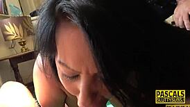 Real Busty Cougar Takes a Deep Throat Pounding in Hardcore Amateur Action