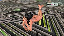 Indian bhabhi in 3d hentai shows sexy positions