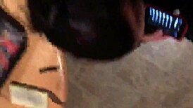 Intense Gagging Deepthroat Leads To Cumshot On Eyes With Big Black Cock