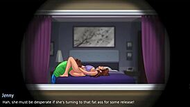 Yo, summertime saga step sis gets her pussy devoured on bed!