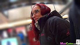 amateur redhead teen sucks and fucks for free shopping outdoors