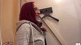 amateur redhead teen sucks and fucks for free shopping outdoors