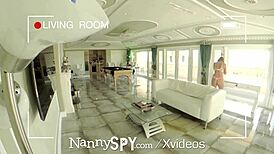 Hey, nanny, you gonna swallow or lose this job with that cock?