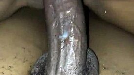 Ebony Teen Feels First Creampie Ecstasy