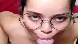 White Moon's Fresh Shower Blowjob Leads To Facial Cumshot